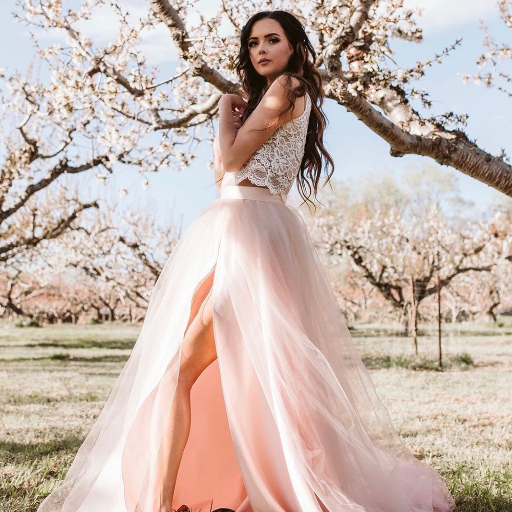 Bliss Tulle - Willow Maxi and Camilla Sleeveless Lace Top